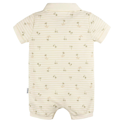 Gerber Baby Boys' Cotton Polo Romper