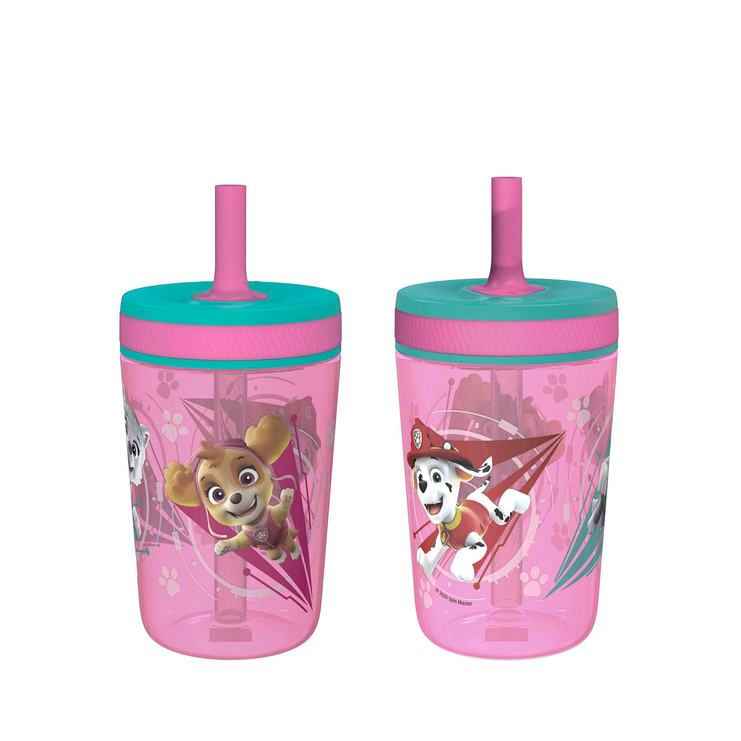 Zak Designs Disney Princess Kelso Toddler Cups For Travel or Home, 15oz 2-Pack Plastic Sippy Cups, Leak-Proof For Kids (Ariel, Aurora, Belle, Cinderella, Jasmine, Mulan, Rapunzel, Tiana)