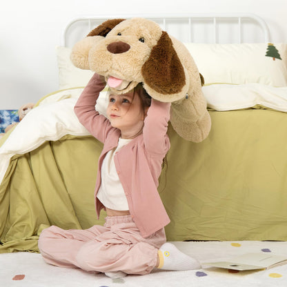 MaoGoLan 52“ Giant Stuffed Puppy Dog Animal,Ultra Soft Large Plush Soft Plush Dog Body Pillow Toy for Girls,Kids,Puppy Lover