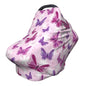 Cute Butterfly Baby Stuff Car Seat Covers Baby Multi-Use Car Seat Canopy Carrier Cover, Breathable Breastfeeding Cover Boys & Girls