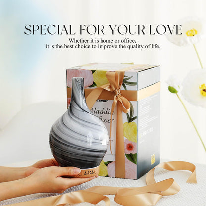 Porseme 3D Essential Oil Diffuser Cool Mist Humidifier Ultrasonic Aromatherapy Diffuser,150ml Last 6h,Auto Shut-Off,Air Refresh,Decoration for Home,Office,Yoga,Baby,Sleep