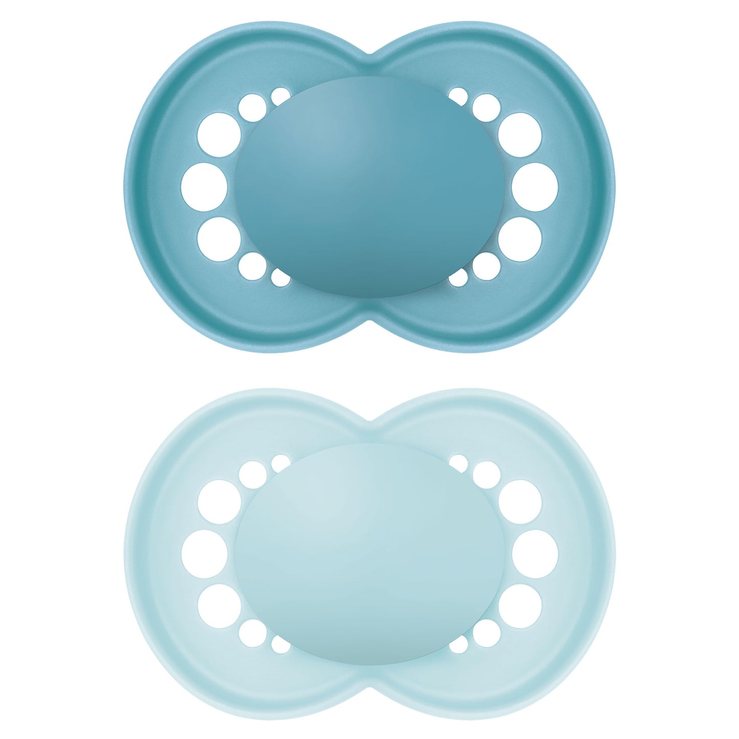MAM Original Matte Baby Pacifiers, Binky for 6-16 Months, BPA-Free Silicone Nipple, Easy to Clean, Best for Breastfed Babies, Developed with Medical Experts, 2 Count Binkies with Sterilizer Case