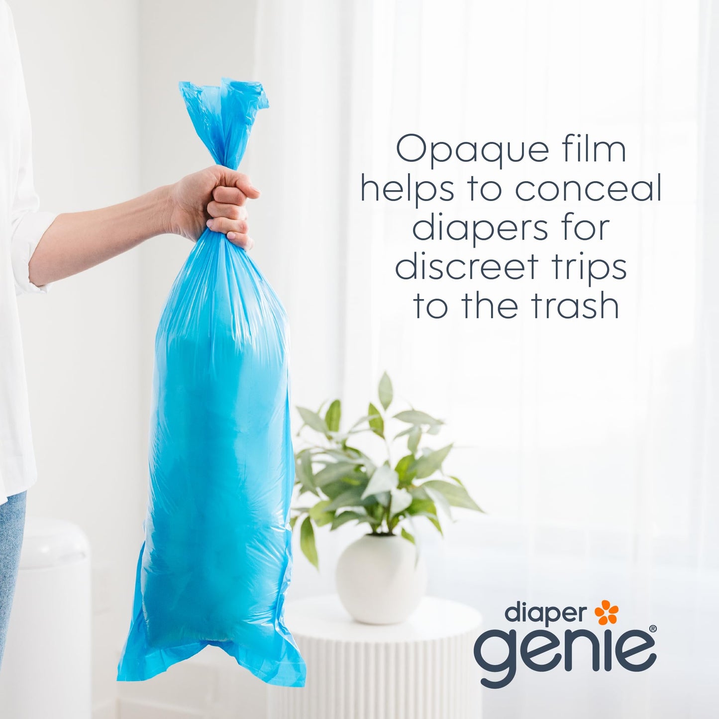 Diaper Genie Easy Roll Refill | 30 Bags Per Refill | Holds Up to 1410 Newborn Diapers | Odor Control | Diaper Pail Refill Bags | Fits Diaper Genie Signature & Platinum Pails