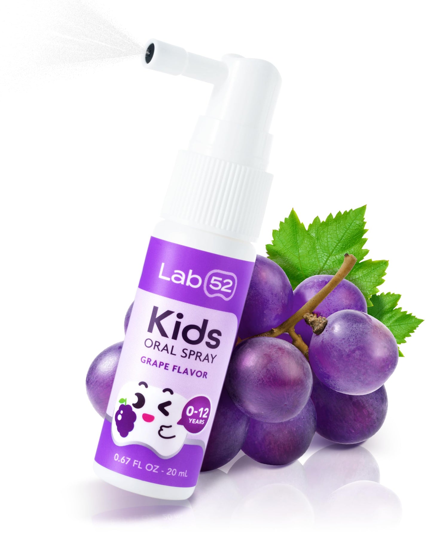 LAB52 Kids Oral Spray, Xylitol Flavor Free Spray for Toddlers & Preschoolers, Fluoride-Free Daily Oral Care