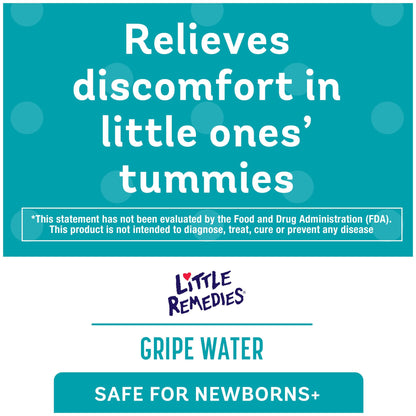 Little Remedies Gripe Water for Babies, Colic and Baby Gas Relief for Newborns, 4 Fl Oz, 3 Pack