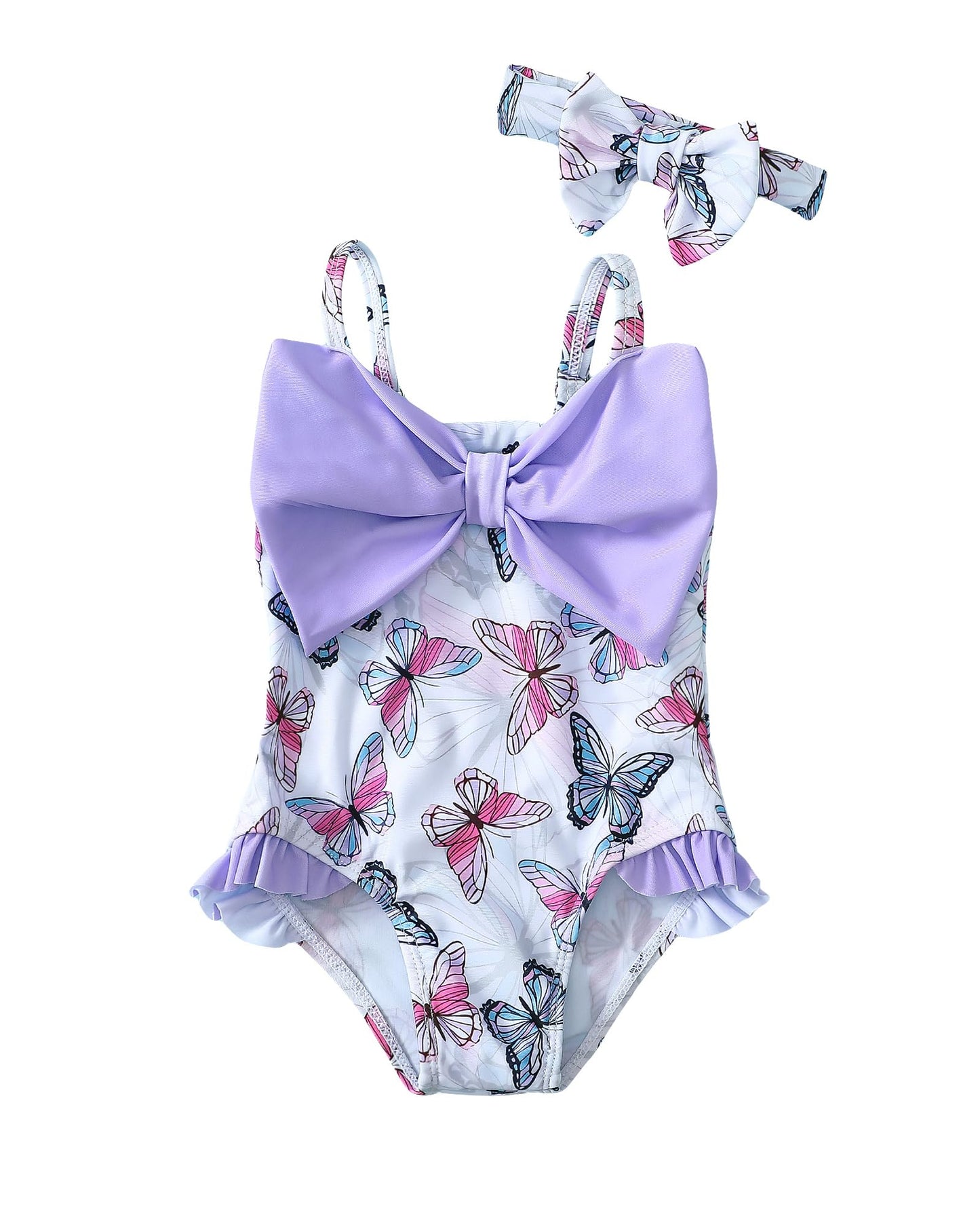 Mioglrie Toddler Baby Girl Swimsuit Infant Bathing Suits Summer Beach Swim Suit Newborn One Piece Swimwear for Girls