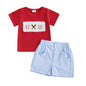 Toddler Baby Boy Baseball Outfit Short Sleeve T-shirt and Drawstring Shorts 2 Piece Baseball Clothing Sets