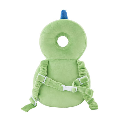 Baby Back Potection Toddler Safety Protector Cushion Pad Toddler Backpack for Crawling Walking Adjustable Toddlers Back Safety Pad for Boys and Girls(Green Dinosaur)