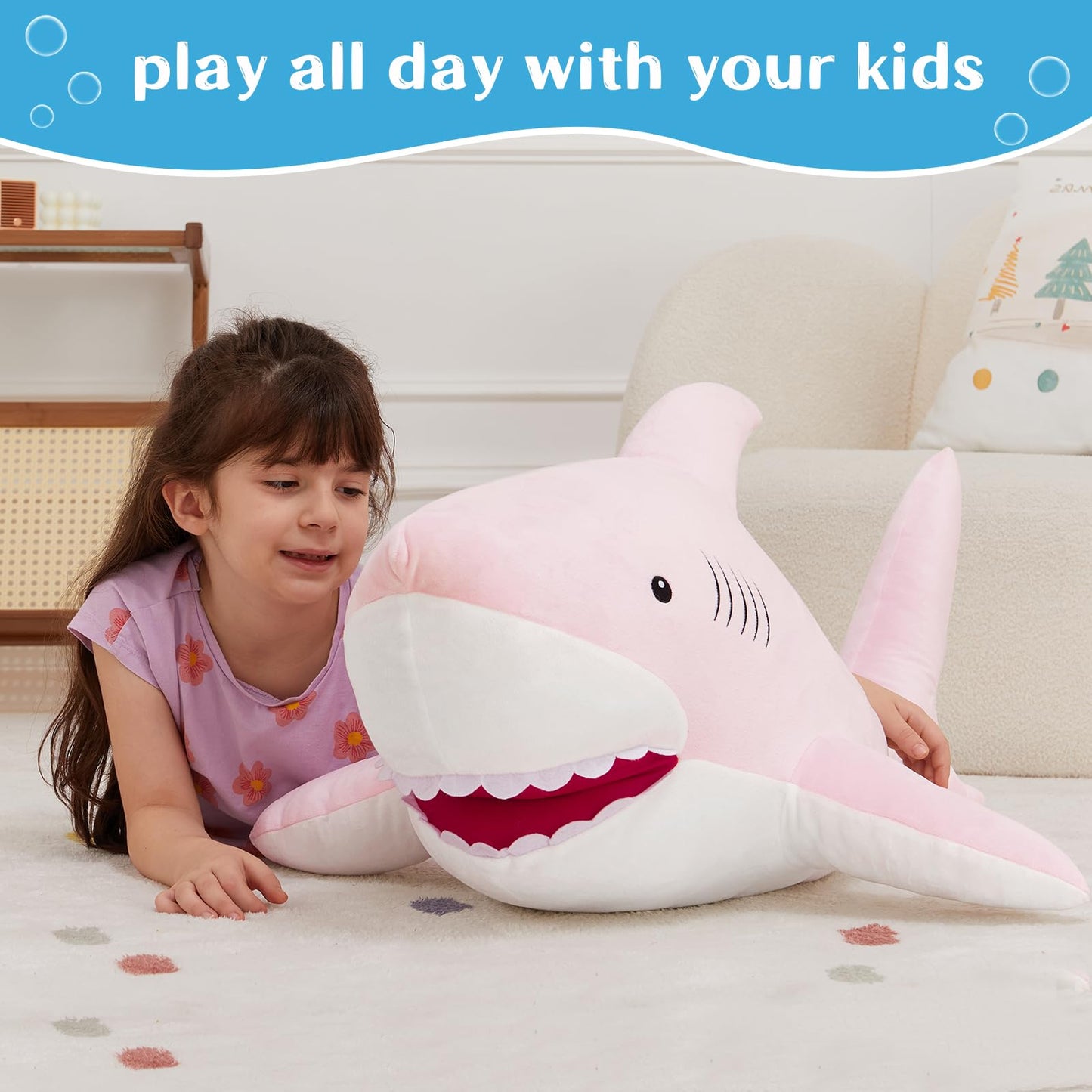 MorisMos Giant Alligator Stuffed Animal, 67inch Soft Large Alligator Plush Toy, Big Stuffed Crocodile Gifts for Kids Boys Girls