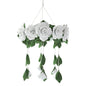 Baby Crib Mobile (Felt Rose) - Baby Shower Gift Nursery Decorations - Handmade Floral Decor for Girls