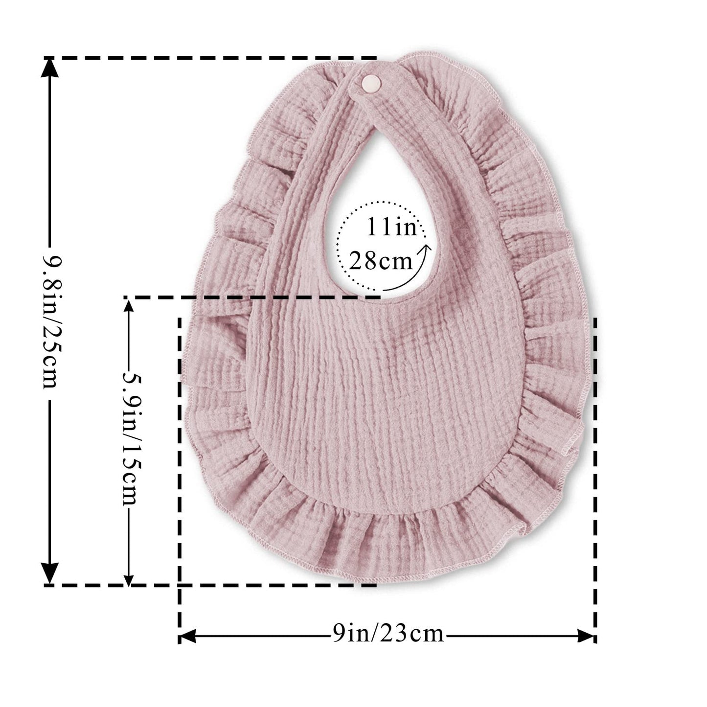 Baby Bibs Muslin Drool Teething Drooling Bibs for Baby Girl Boy Muslin Cotton