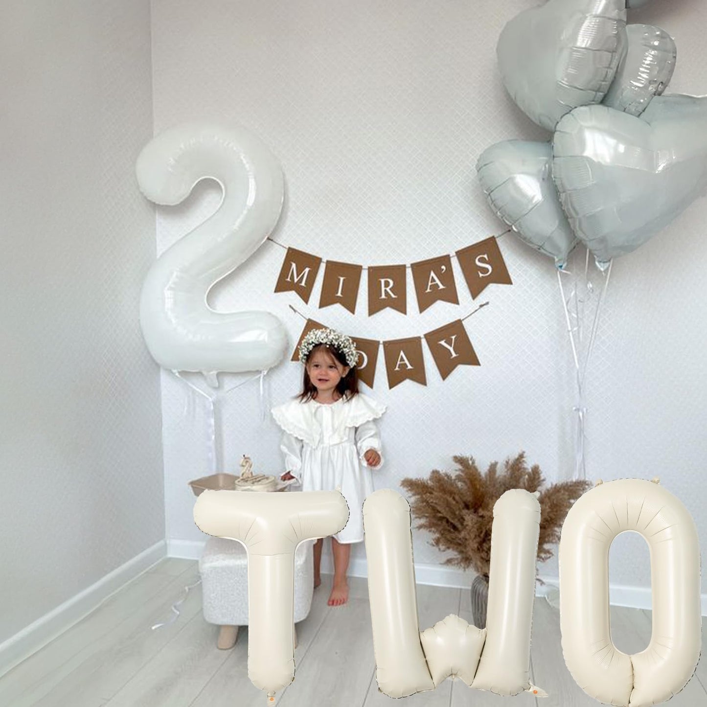 40 Inch Beige OH BABY Balloon for Baby Shower, Large Cream White Oh Baby Balloons Letters with Ribbon, Neutral Ivory Alphabet Oh Baby Balloon Banner Sign for Gender Reveal Backdrop Party Decorations