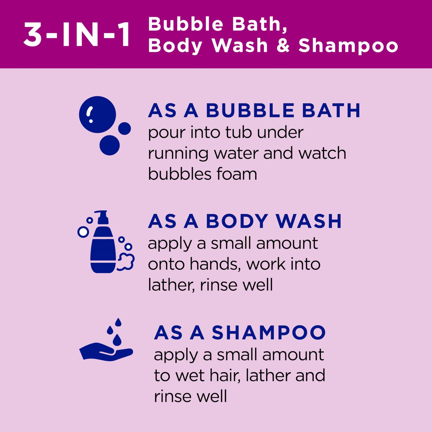 Dr Teal's Kids 3-in-1 Sleep Bath: Bubble Bath, Body Wash & Shampoo with Melatonin & Essential Oil, 20 fl oz (Pack of 3)