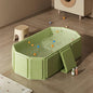 Large Bathroom Bathtub, Foldable Bathtub, Foldable Bathtubs for Home, Large Bathtubs for Portable Shower Basin, Foldable Easy to Use (Green, Includes Toy Balls and Ducklings)