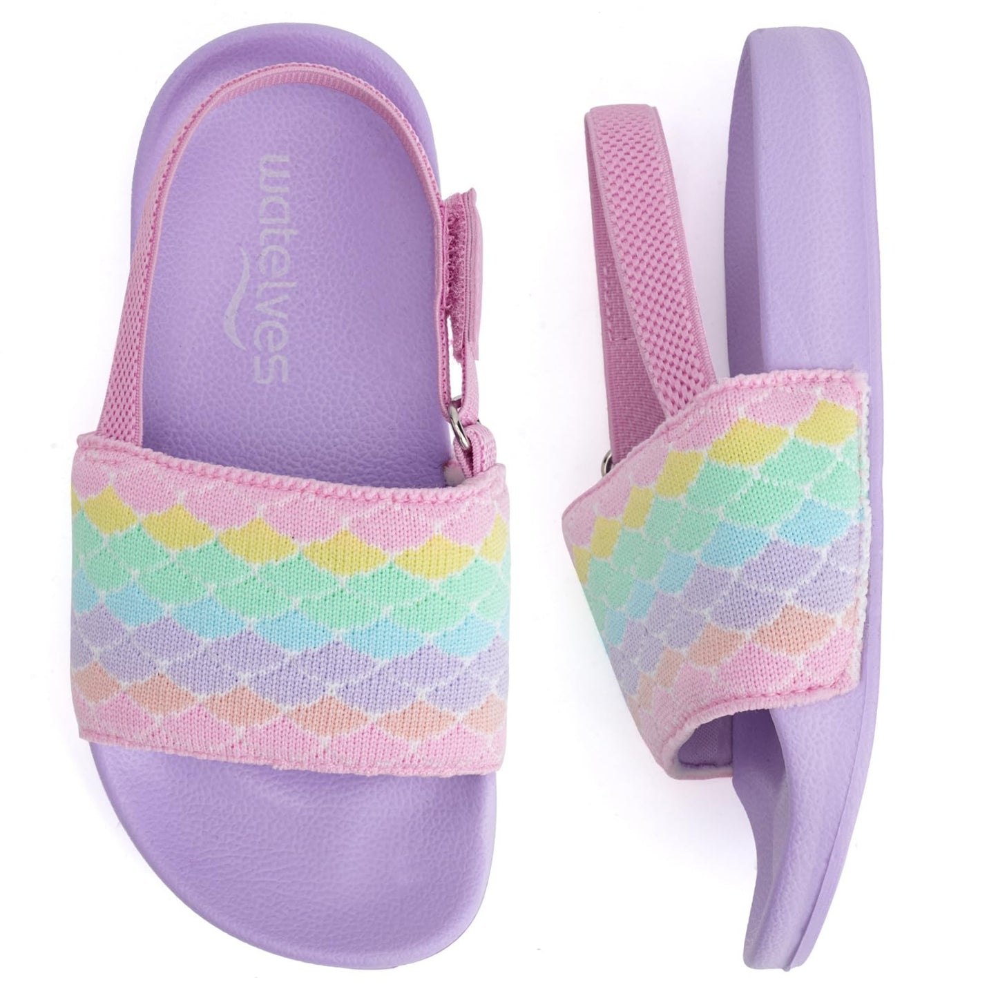 WateLves Toddler Boys Girls Slides Sandals for Swim Beach Kids Water Shoes Casual Slippers