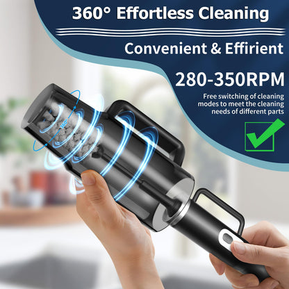 4 in 1 Electric Bottle Brush Cleaner, Creative Bottle Brush Kit for Botter Cleaning, 360° Efficient Cleaning, Baby Bottle Cleaner Brush for Baby Bottle with Straw Brush, Travel Bottle Brush Set
