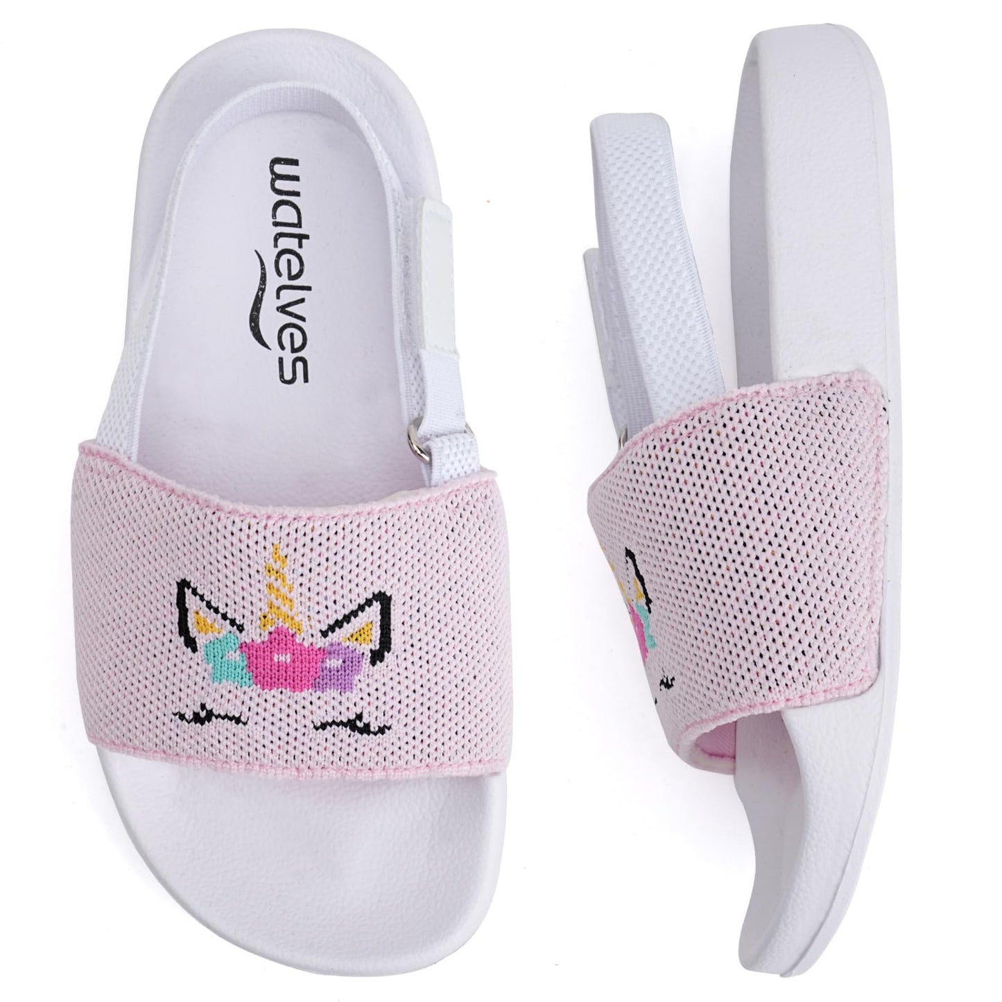 WateLves Toddler Boys Girls Slides Sandals for Swim Beach Kids Water Shoes Casual Slippers