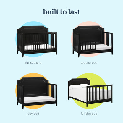 DaVinci Chloe Regency 4-in-1 Convertible Crib in Ebony, Greenguard Gold Certified