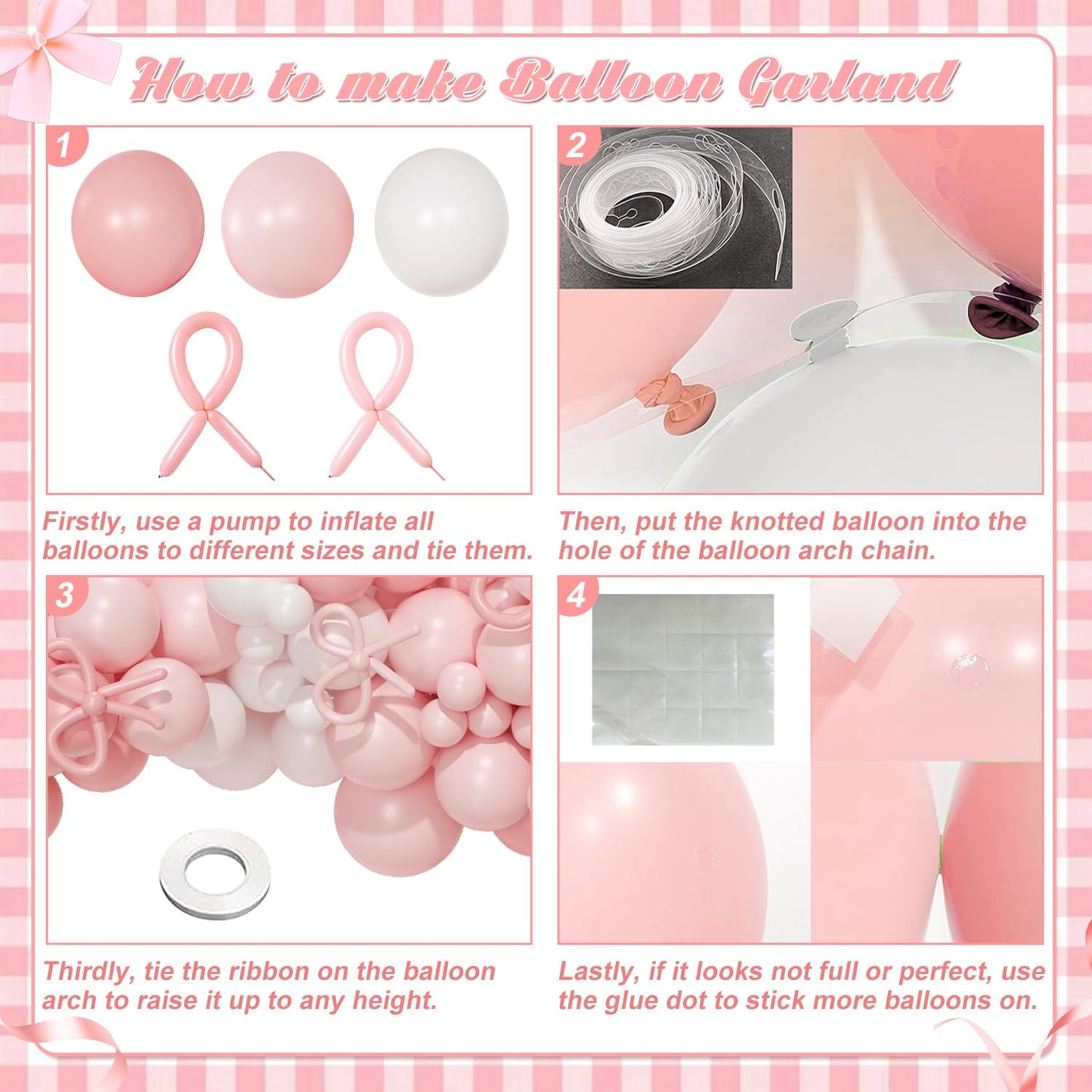 Dusty Pink Balloon Arch Kit 126 Pcs Pink and Sand White Balloon Arch Garland Kit Include Dusty Pink Sand White Balloons for Wedding Birthday Baby Shower Gender Reveal Decorations