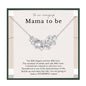 HOPE LOVE SHINE New Mom Necklace – Pregnancy Gift for Expecting Mom, First Time Mom Jewelry – Sterling Silver/Gold Double Circle Pendant with Gift Box