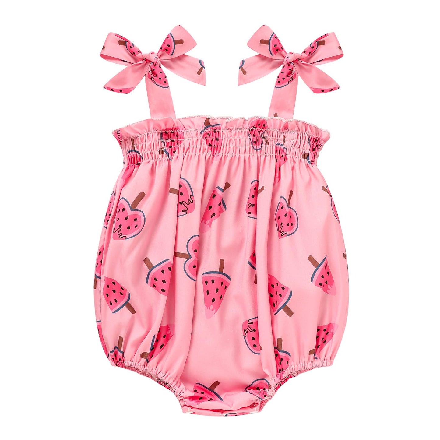 Baby Girl Summer Clothes Newborn Girl Outfits Cute Strap Baby Girl Romper Jumpsuit Infant Floral One Piece Bodysuit