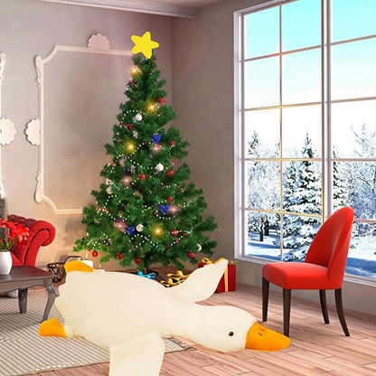 Giant White Goose Plush-75 Inch, Very Huge Body Fat Goose Stuffed Animal, 6 Foot Duck Plush Toys Hugging Pillow Gifts for Everyone (75 in)