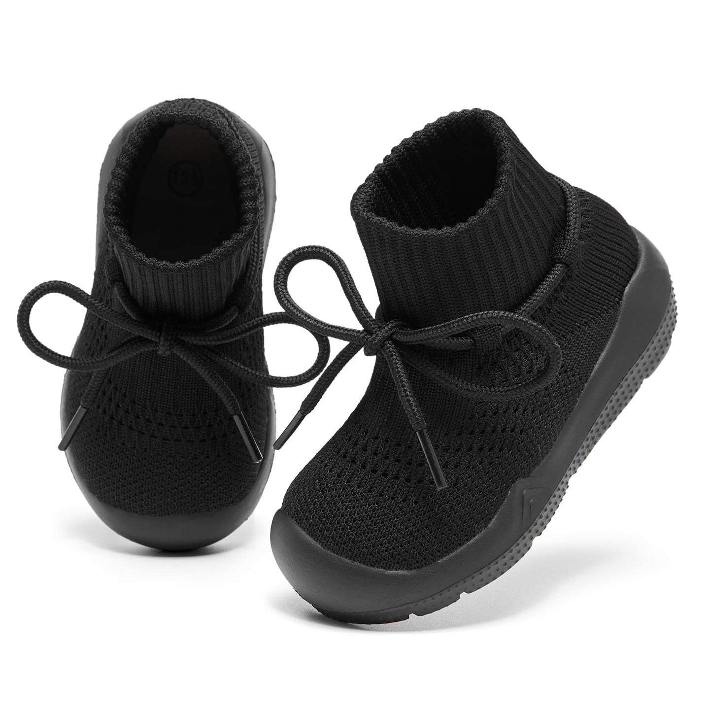 MORENDL Baby Sock Shoes Toddler Sneakers Infant Tennis Slip On Walking Shoes Boys & Girls Non-Slip Slippers