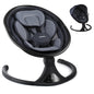 LAREX Baby Swing to Toddler Electric Infant Swing Portable for Newborn Boy Girl, 5 Sway Speeds with Remote Control, 12 Preset Melodies and Bluetooth, 0-6 Months Max 20 Lbs(Dark Wood Grain)