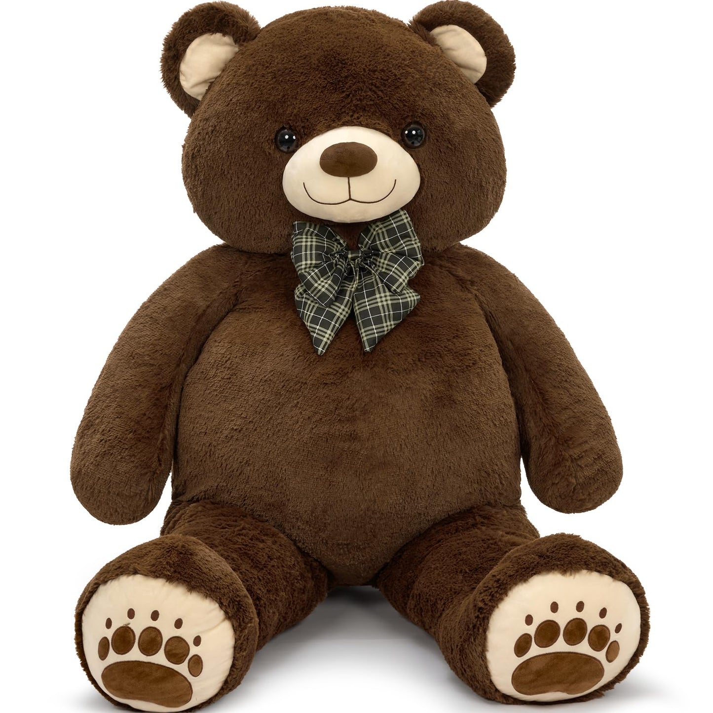 6ft Giant Teddy Bear Stuffed Animal, 72" Life Size Pink Teddy Bear Plush Toy, Cuddly Stuffed Bear Gift for Girlfriend, Wife, Kids at Birthday Valentine's Day, Christmas, Baby Shower Decor
