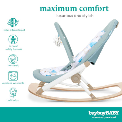 BuyBuy Baby by Evolur SleekSway Portable Rocker in Mint White