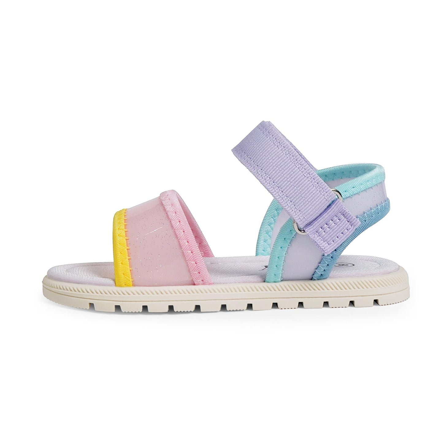 Toddler Girls Sandals Open Toe Summer Kids Sandals with Adjustable Ankle Strap for Toddler and Little Kids