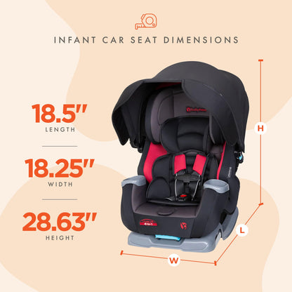 Baby Trend Cover Me™ 4-in-1 Convertible Car Seat, Vespa