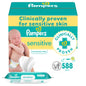 Pampers Sensitive Baby Wipes, Water Based, Hypoallergenic and Unscented, 8 Flip-Top Packs, 4 Refill Packs (1008 Wipes Total)