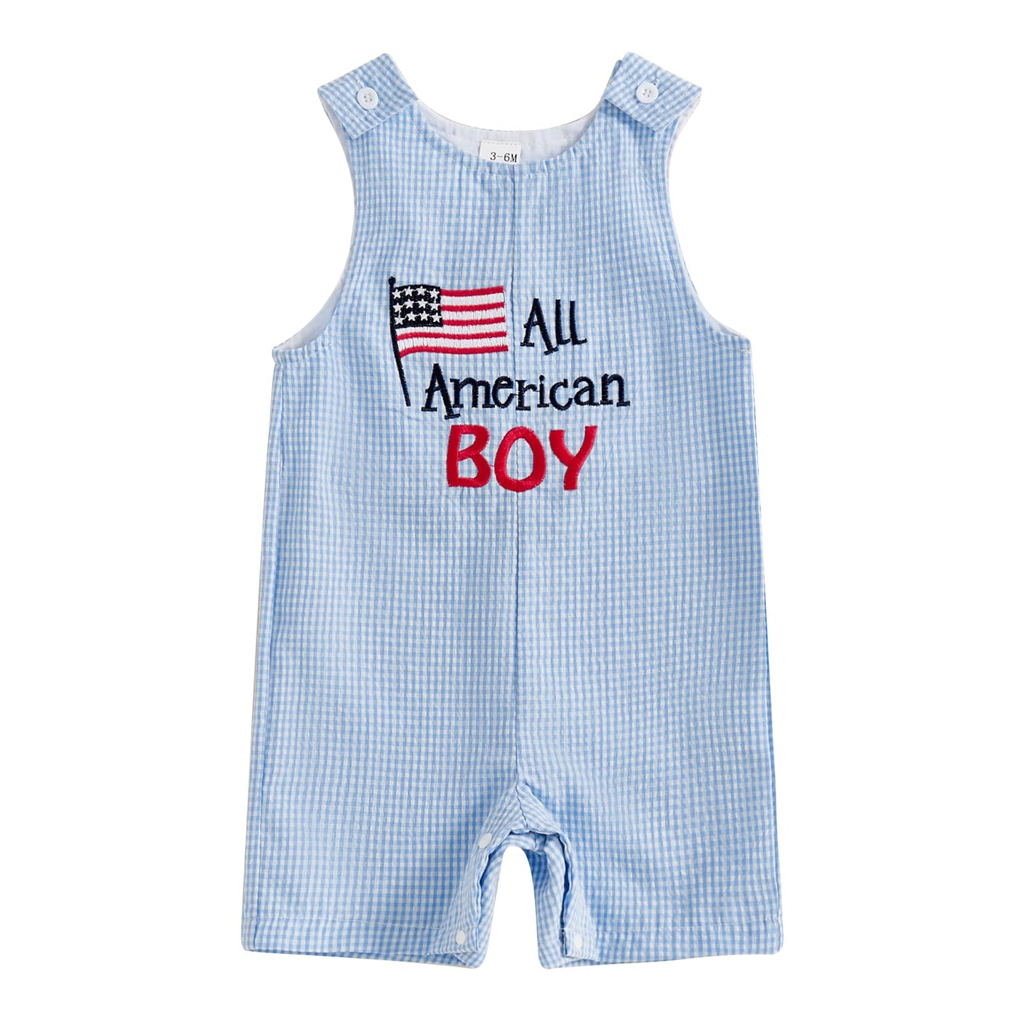 YINGISFITM Newborn Baby Boy Clothes Sailboat Overalls Sleeveless Jumpsuit Infant Bodysuit Toddler Outfits