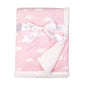 American Baby Company Heavenly Soft Chenille Sherpa Receiving Blanket, 3D Pink, 30" x 35", Warm and Cozy for Boys and Girls, Ideal for Baby Carrier, Stroller, and Travel