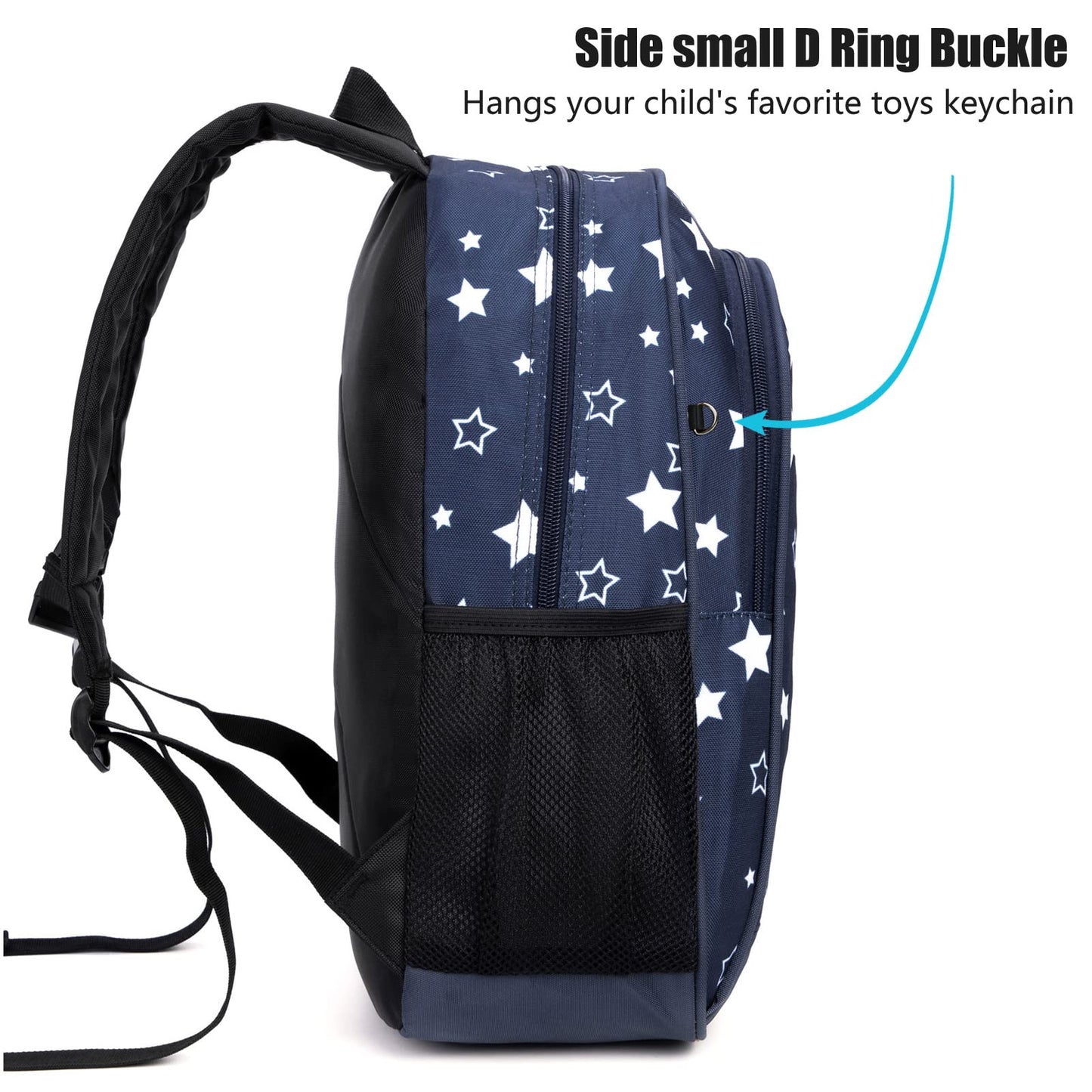 Toddler Backpack for Boys, 12 Inch Kids Dinosaur Backpack for Preschool or Kindergarten, Black