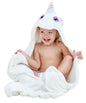 HIPHOP PANDA Hooded Towel - Rayon Made from Bamboo, Bath Towel with Bear Ears for Newborn, Babie, Toddler, Infant - Absorbent Large Baby Towel - Yellow Duck, 30 x 30 Inch