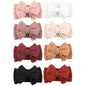 Niceye Handmade Baby Headbands Soft Stretchy Nylon Hair Bands with Bows for Newborn Infant Baby Toddler Girls- Pack of 6