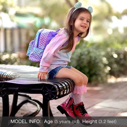 mibasies Mini Backpack for Girls Kids Rainbow Purse Dance Bag for Girls Gifts age 2 3 4 5 6 7 8 yrs
