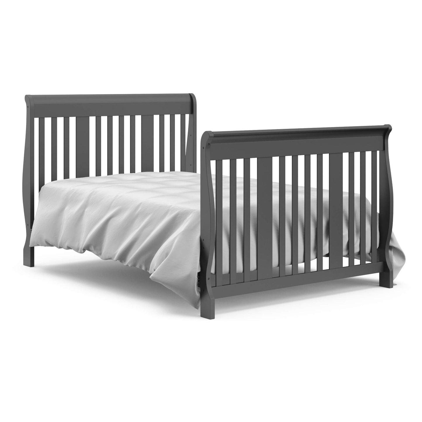 Storkcraft Portofino 5-in-1 Convertible Crib and Changer (Espresso) – Crib and Changing -Table Combo with 3 Drawers, Includes Baby Changing Pad, Converts to Full-Size Bed