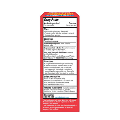 Boudreaux's Butt Paste Maximum Strength Diaper Rash Cream, Ointment for Baby, 4 oz Tube
