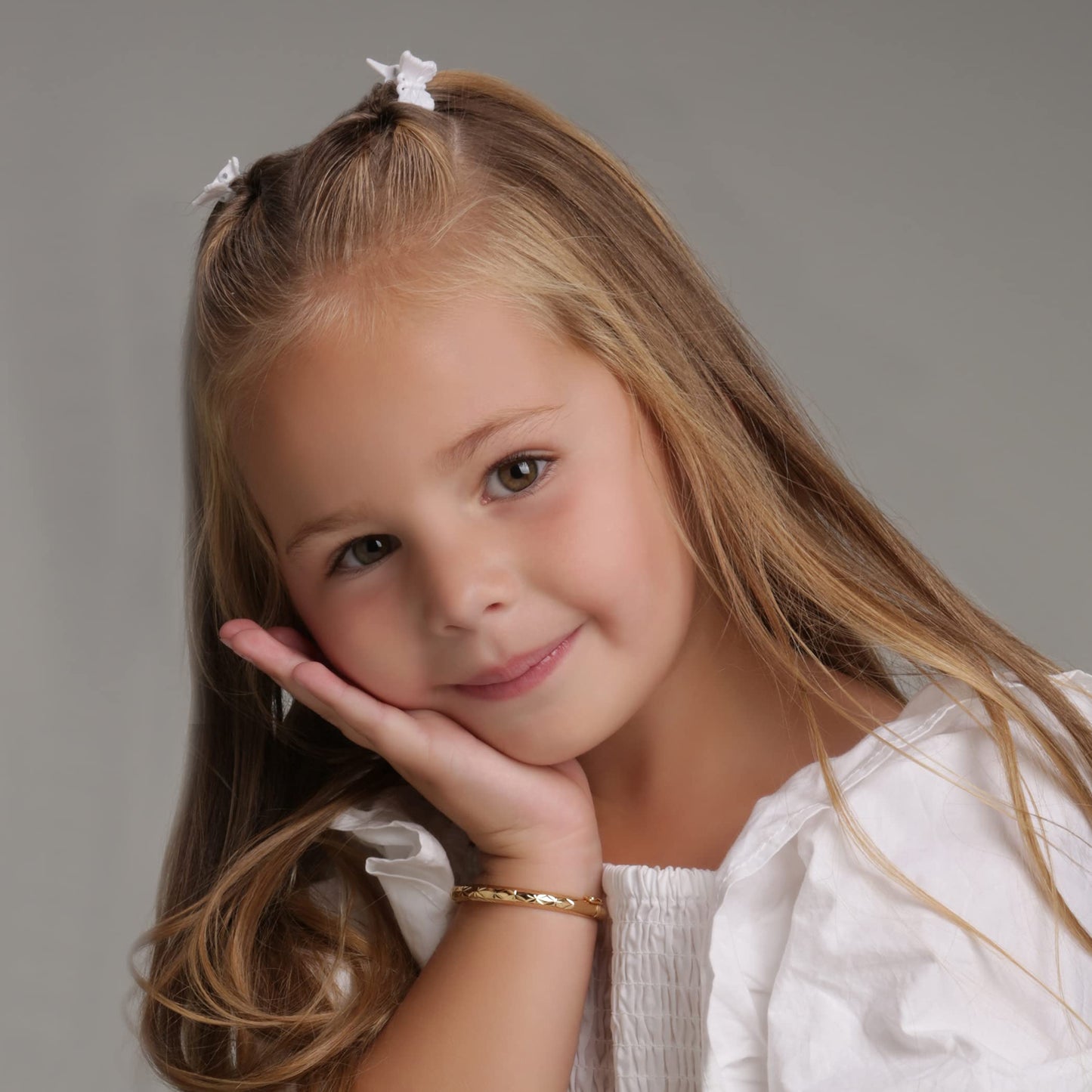 Personalized 14K Gold-Plated Baby Bangle Bracelet Gift for Infant, Toddler, Kids, Teens or Women Bracelet, Custom Jewelry with Engraved Name