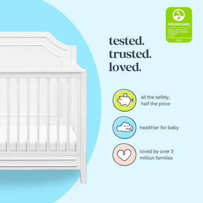 DaVinci Chloe Regency 4-in-1 Convertible Crib in Ebony, Greenguard Gold Certified