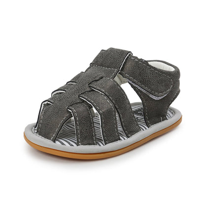 E-FAK Baby Boys Girls Summer Sandals Outdoor Beach Anti-Slip Rubber Soft Sole Newborn Toddler First Walker Shoes