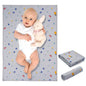 Vegan Leather Baby Changing Mat - Wipeable Portable Changing Pad, Foldable Travel Changing Mat for Baby, Newborns Toddlers Shower Gifts (Flower,20"*28")