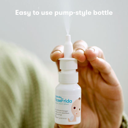 Frida Saline Rinse for Toddler, Kids, Ages 2+, Instant Congestion Relief & Allergy Relief, Flush Out Allergens, Mucus, Pollen, Dust, Safe for Daily Use