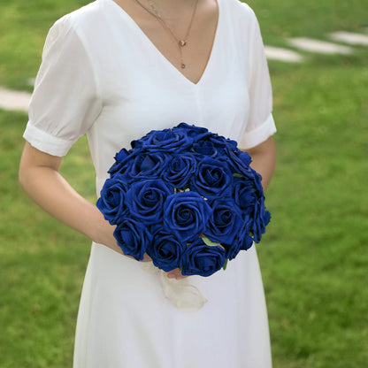 Artificial Flowers Combo, Fake Flowers for DIY Tables Centerpieces Baby Shower Bridal Shower Wedding Bouquet Arrangements Party Candle Holder Cake Decor Flower Home Decorations