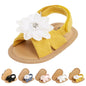 CoKate Baby Girls Sandals Ruffle Bowknot Premium Soft Sole Anti-Slip Open Toe Breathable Summer Outdoor First Walker Shoes Baby Sandals 0-3 months girls