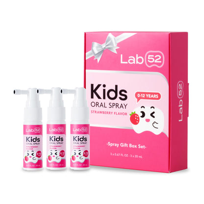 LAB52 Kids Oral Spray, Toddler Toothpaste Helper for Cavity Repair and Fresh Breath, Children Anticavity with Fluoride Free for Newborn to Preschoolers, Xylitol Vanilla Flavor
