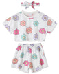 WESIDOM Toddler Girl Clothes Baby Girls Outfits 6M-5T Summer Floral Print Shirt+Shorts+Headband 3pcs Baby Clothing